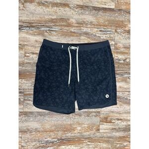 Mens Vuori Cruise Board Shorts Swim Trunks Size 36 Floral Splatter Print